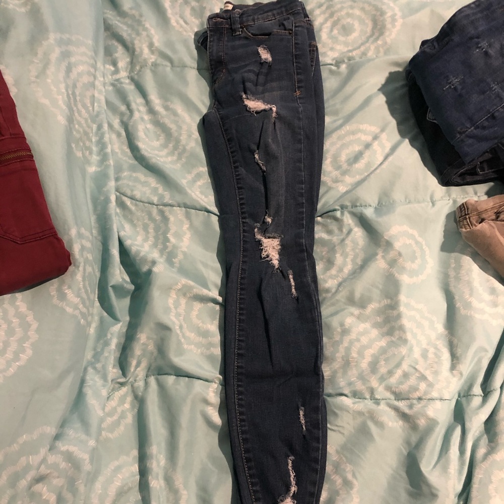 Distressed denim